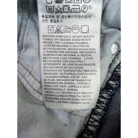 Levis 505 Jeans Mens 31x32 Blue Regular Straight Stretch Denim Pants Medium Wash - Picture 11 of 16